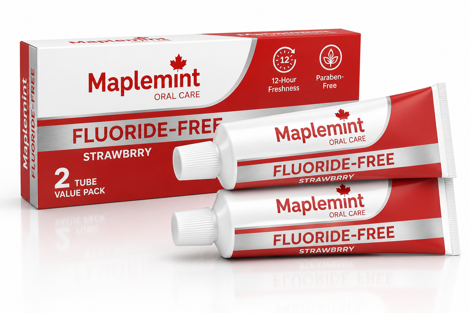 Maplemint Strawberry Toothpaste - 2 Pack