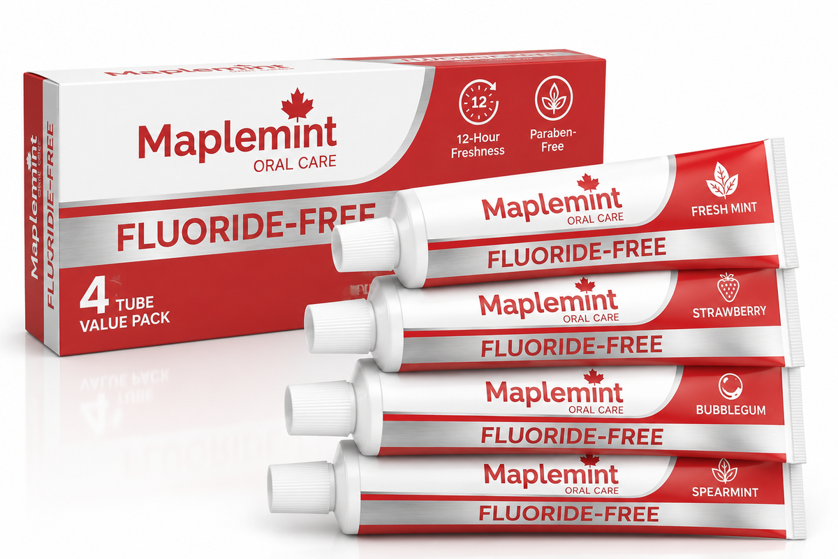 Maplemint Strawberry Toothpaste - 4 Pack